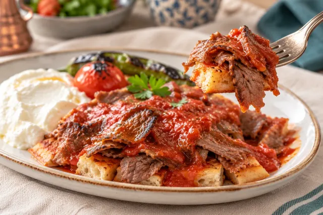 Temsili İskender yakın planı